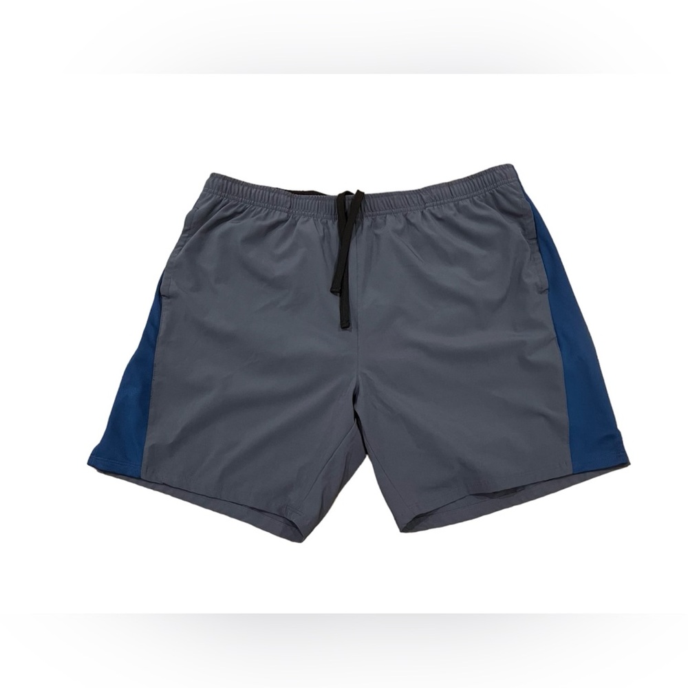 Joe‎ Fresh Active Men’s Athletic Shorts Large Gray/Blue Workout Running 7” Gym